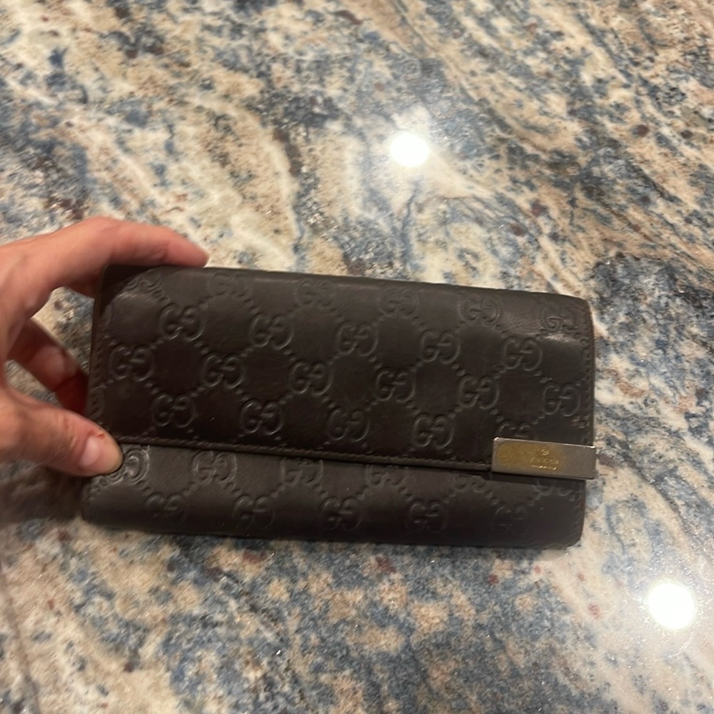 Gucci Black Embossed Wallet